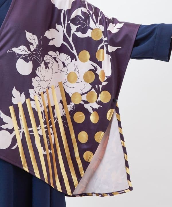 二部式着物　秋冬新作　カヤ　耀う牡丹羽織　耀う牡丹袴風パンツ　セットアップ