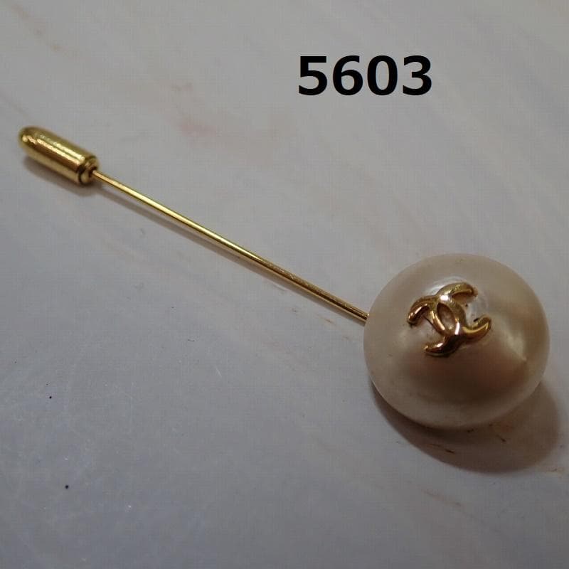 RU-5603　CHANEL　ヴィンテージ　ピンブローチ　フェイクパール