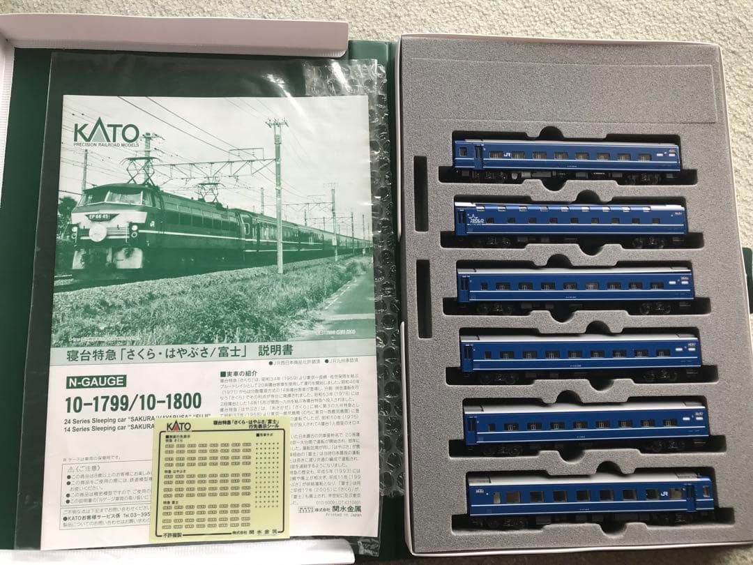 KATO 10-1800　14系・24系特急「さくら・はやぶさ/富士」