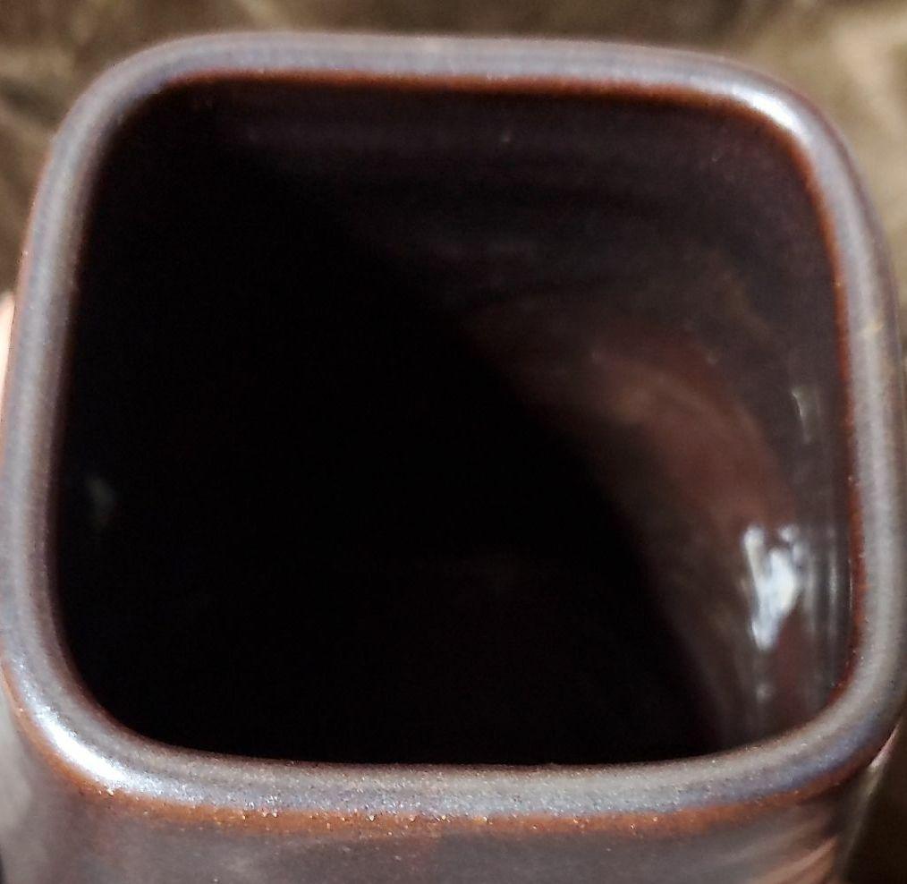 備前焼　大きめ　花器　長太郎