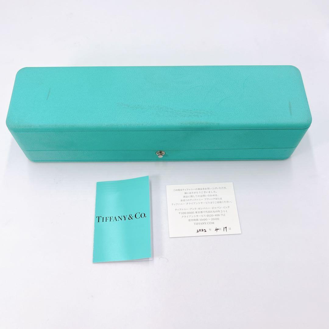 美品 ティファニー メイカーズ ワイド チェーン コンビ シルバー k18