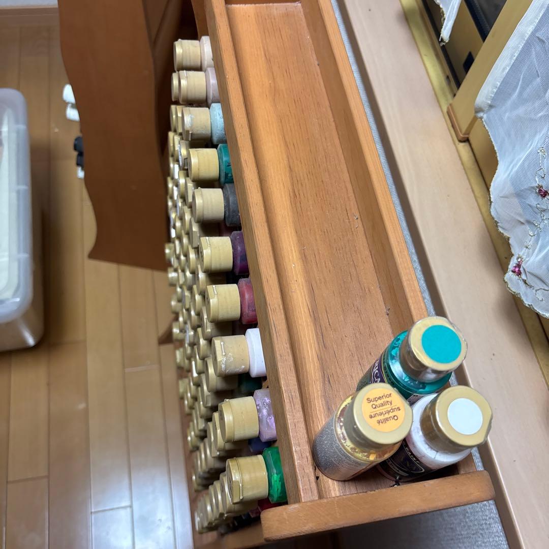木製絵の具ラック 最大200個収納1つ