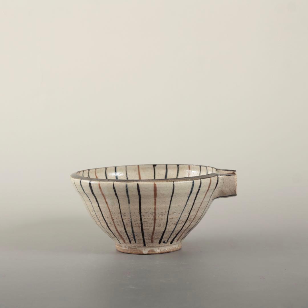 麦藁手 片口 酒器 容量約1合 古美術 古道具 アンティーク