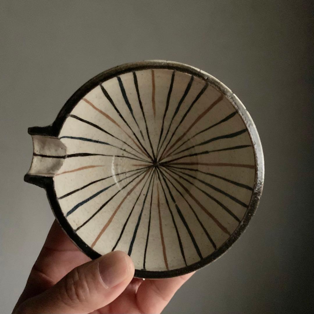 麦藁手 片口 酒器 容量約1合 古美術 古道具 アンティーク