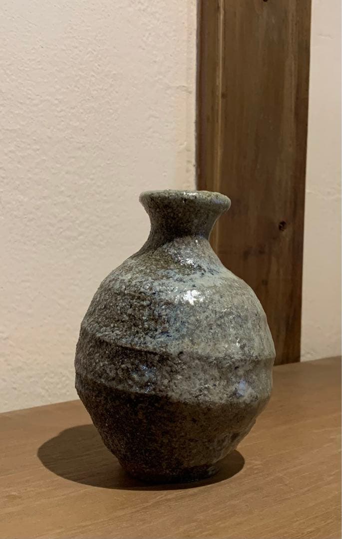 【希少作】酒器　P.カラス 作　焼締徳利