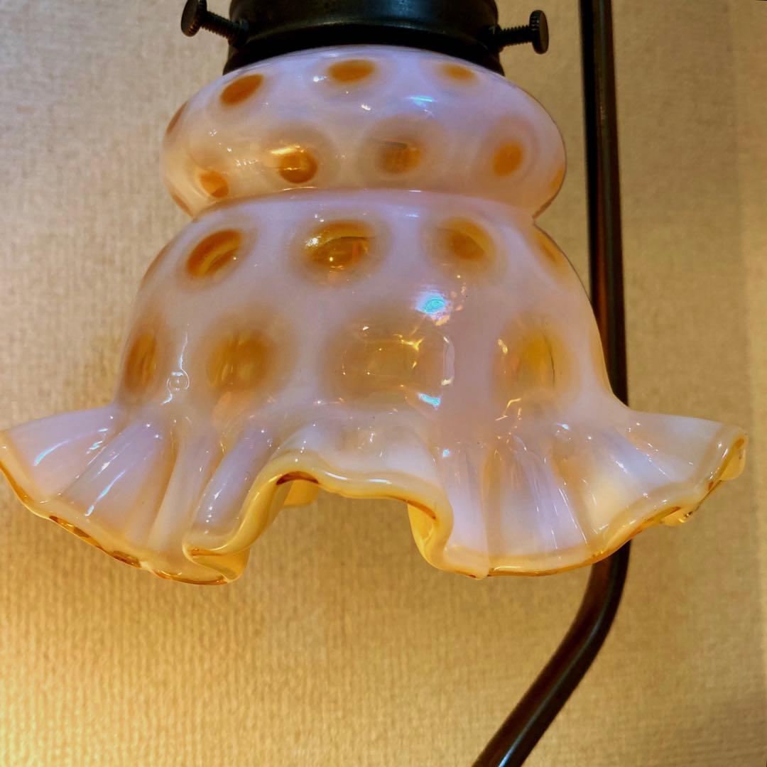 フェントン　ハチミツ　ランプシェード　アンティーク　オパールセント