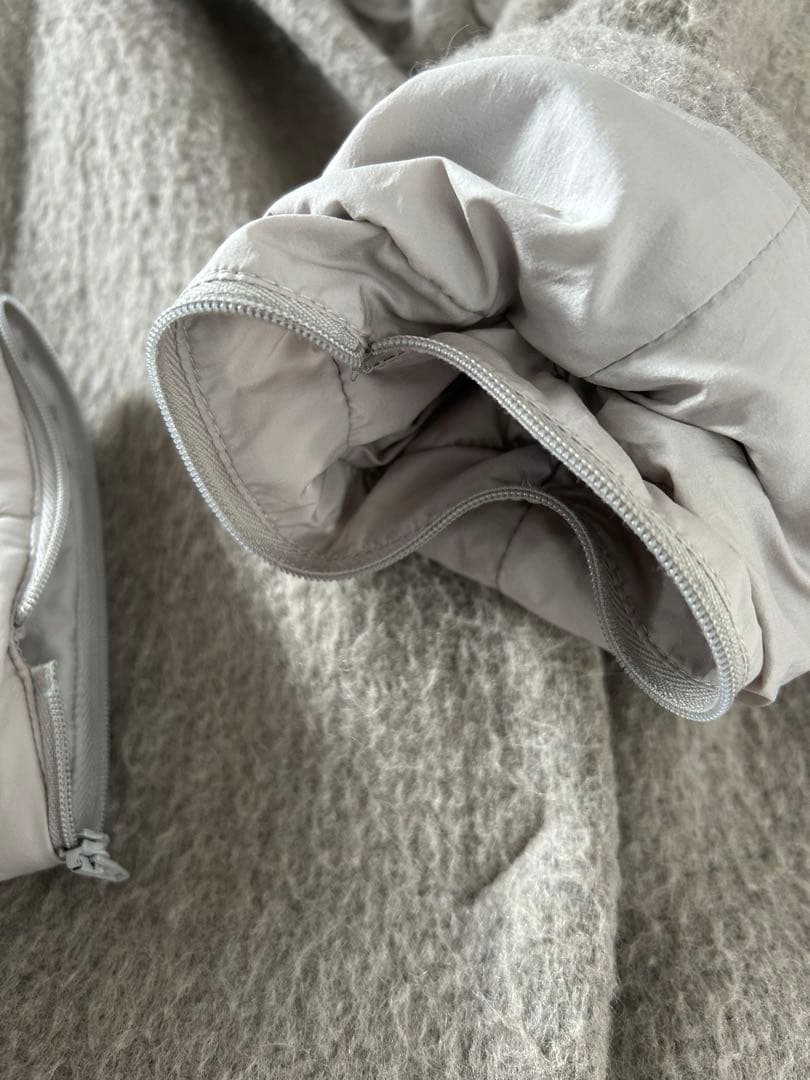 【HERNO】 ライトグレー チェスターコート 42