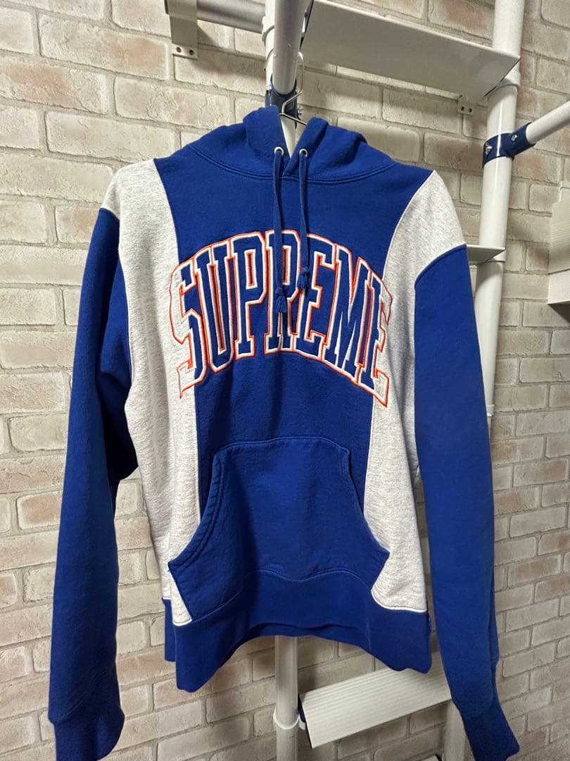 希少 コムドットゆうた着用モデル supreme 刺繍 アーチロゴ パーカー S