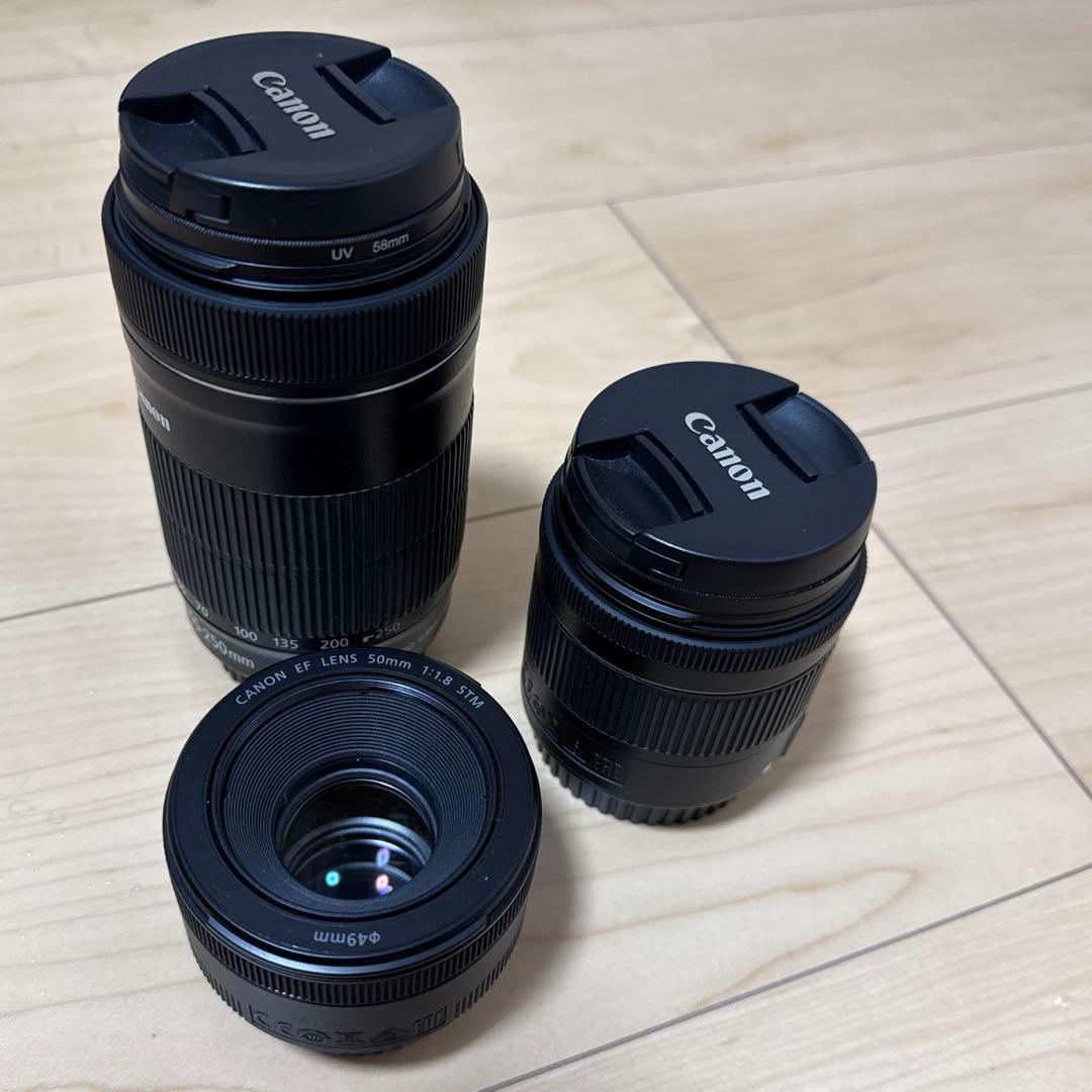 Canon EOS kiss X9 ダブルズームキット+ 単焦点レンズ付き