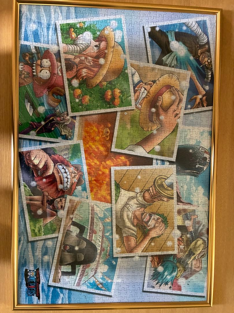 【値下】完成パズル５枚セット75cm✖️50cm額付