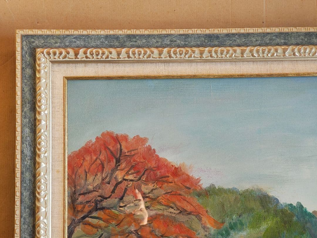 【本縁・アクリル付】F30号 油彩額縁 + 油彩画付き