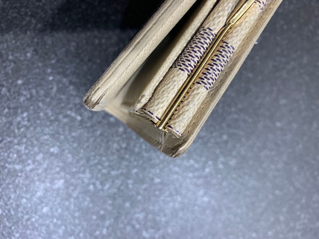 直営店購入　ルイヴィトン　ポルトフォイユヴィエノワ　ダミエアズール　折り財布