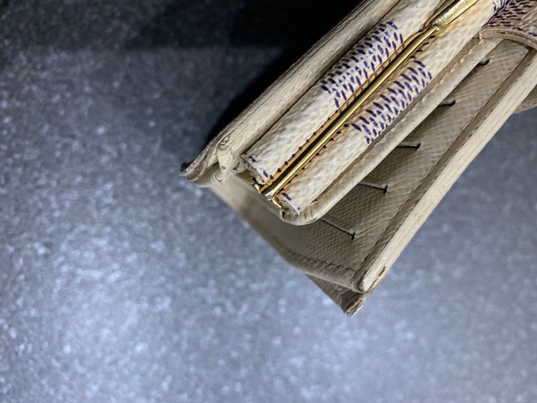 直営店購入　ルイヴィトン　ポルトフォイユヴィエノワ　ダミエアズール　折り財布