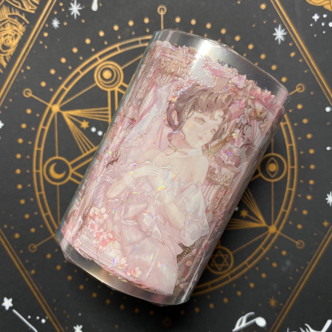 【K】海外　10m巻　貝殻光マスキングテープ　人物系/動物系