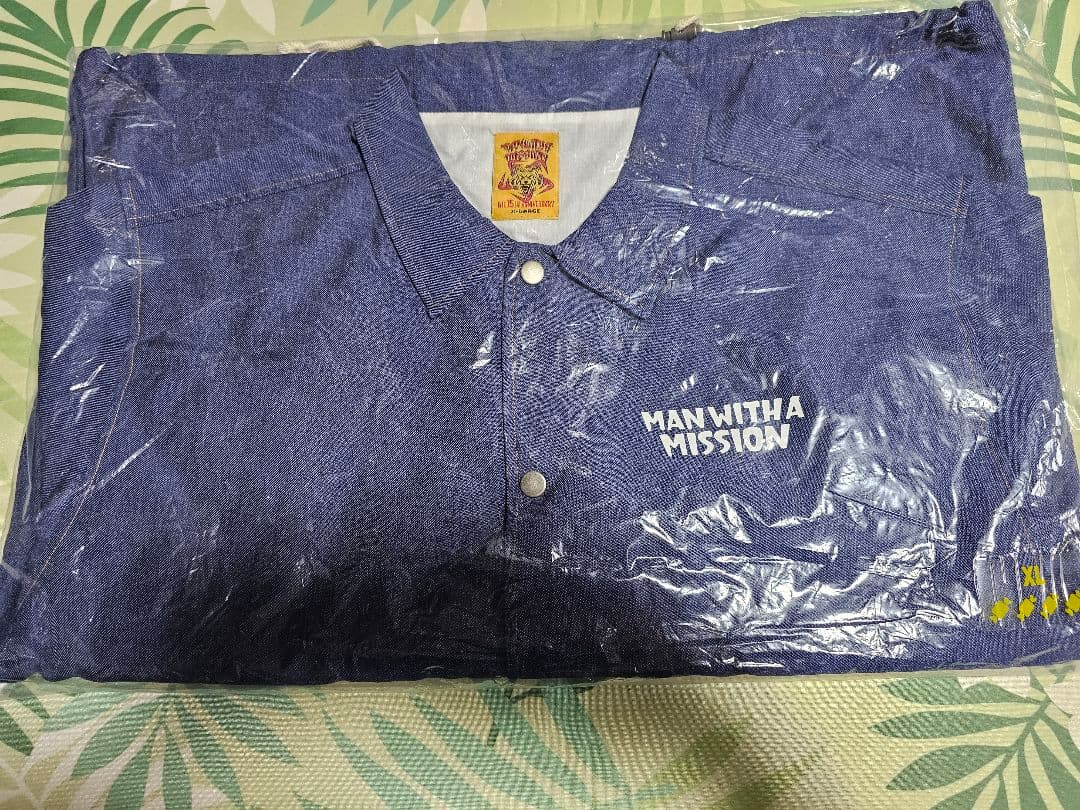 MAN WITH A MISSION　デニム風コーチジャケット　XL