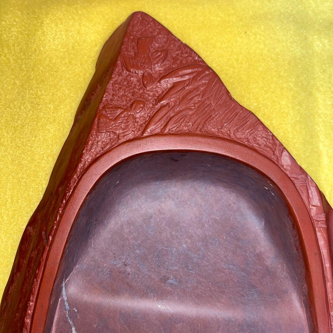 ⭕️希少　岩手県　紫雲石硯　佐藤鉄三郎　30Ｃm近い2Ｋg超えの大型硯