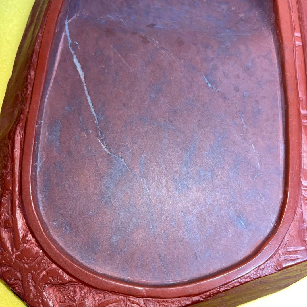 ⭕️希少　岩手県　紫雲石硯　佐藤鉄三郎　30Ｃm近い2Ｋg超えの大型硯