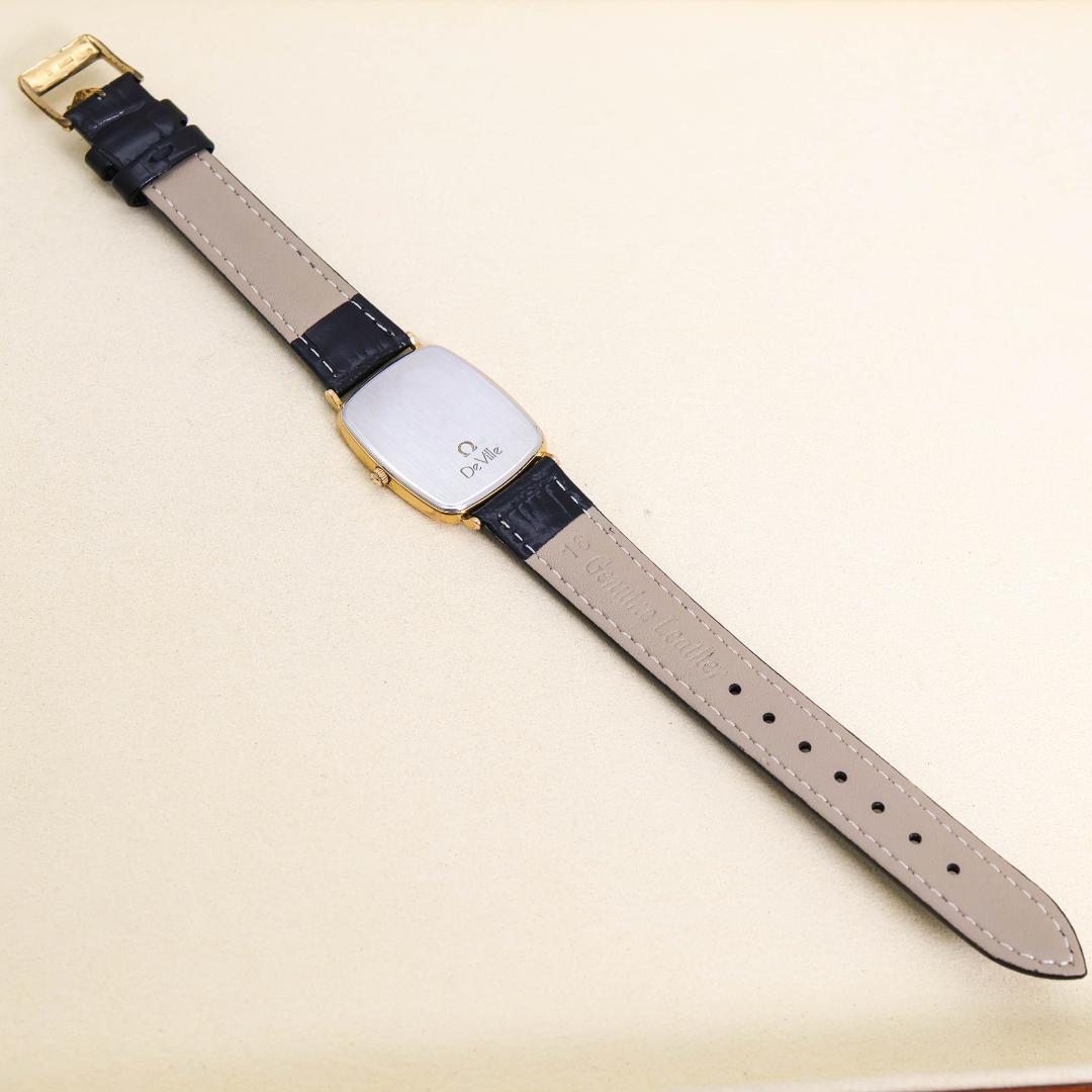 訳あり OMEGA デヴィル 腕時計 ゴールド レザー ヴィンテージ 2876