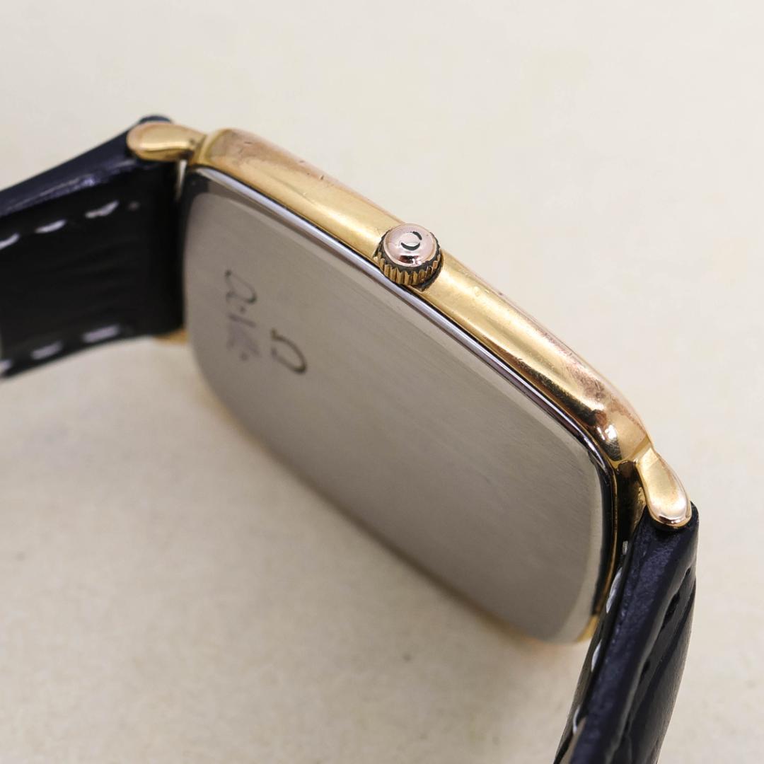 訳あり OMEGA デヴィル 腕時計 ゴールド レザー ヴィンテージ 2876