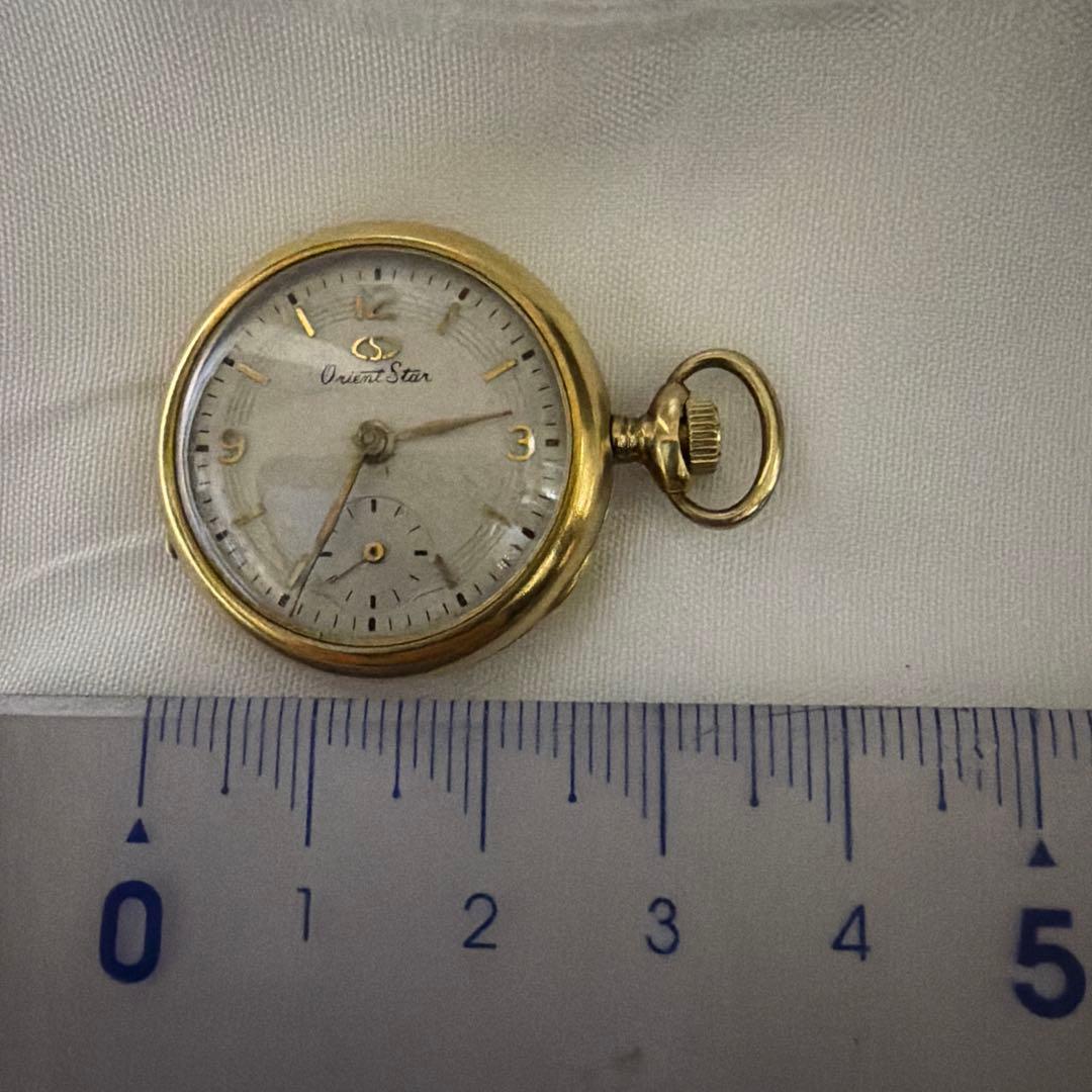 オリエントスター 懐中時計 18K 金無垢 18g アンティーク 手巻き
