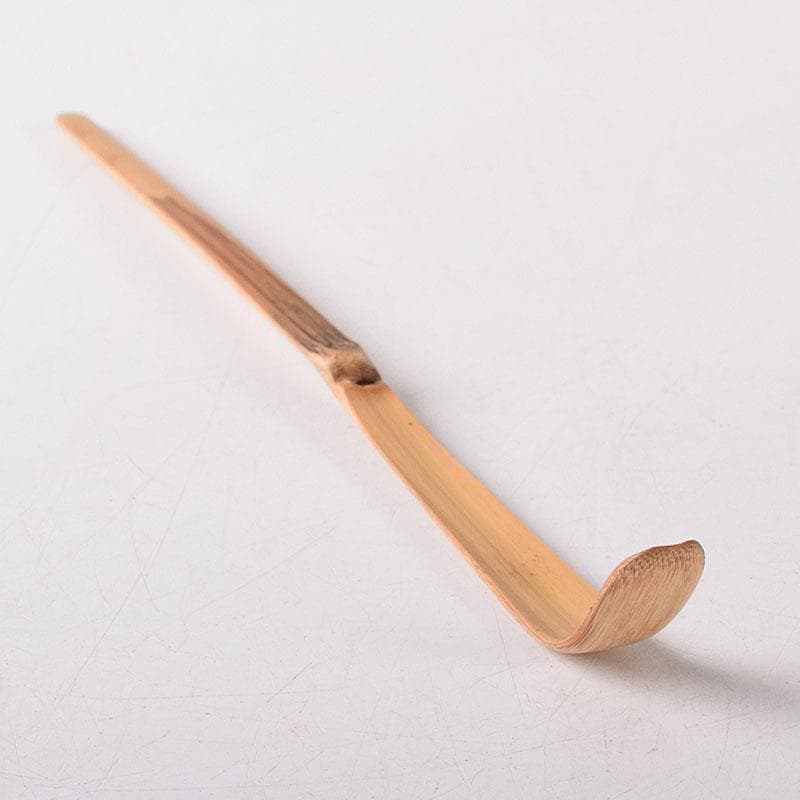 茶道具　辻竹峰作　茶杓　銘「閑居」　大徳寺　前田宗源書付　共筒共箱　CR8496