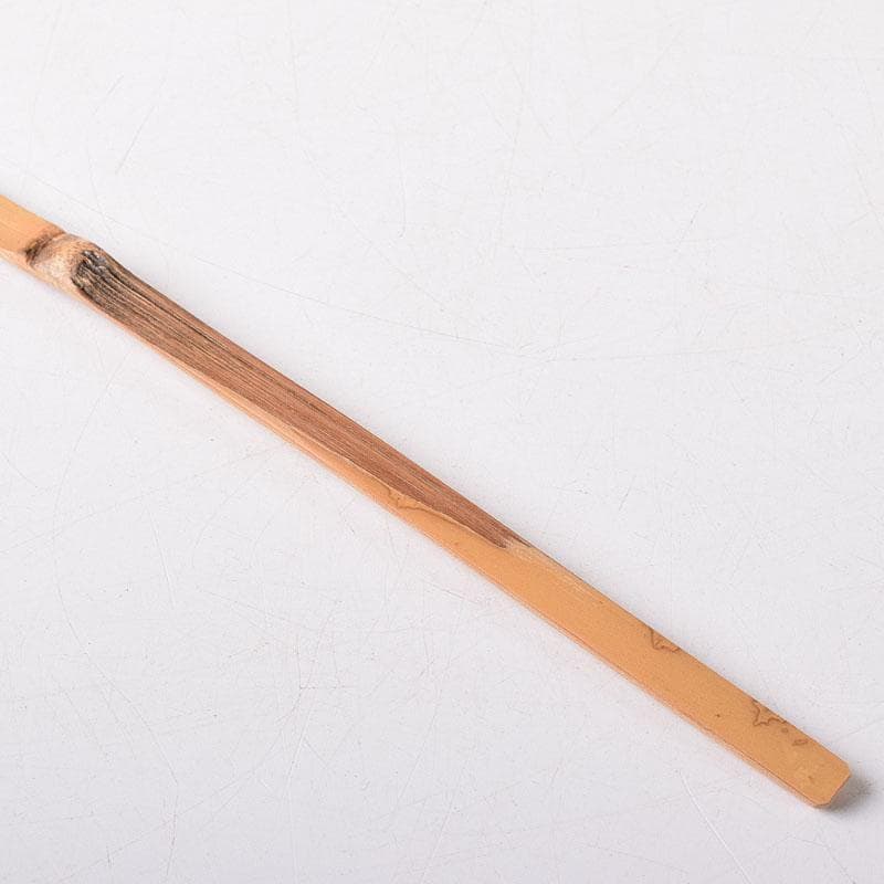 茶道具　辻竹峰作　茶杓　銘「閑居」　大徳寺　前田宗源書付　共筒共箱　CR8496