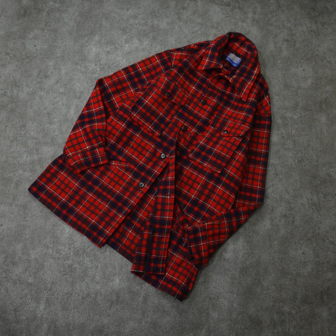 PENDLETON 70s USA製 ウールチェックジャケット TALL