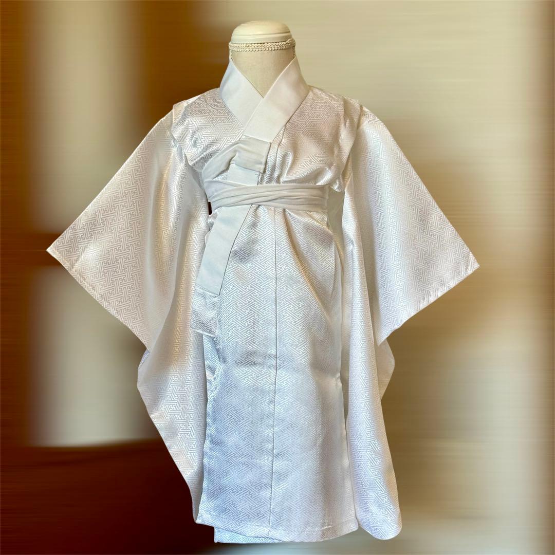 七五三 男の子 被布セット 青×からし色 3歳 フルセット 専用箱