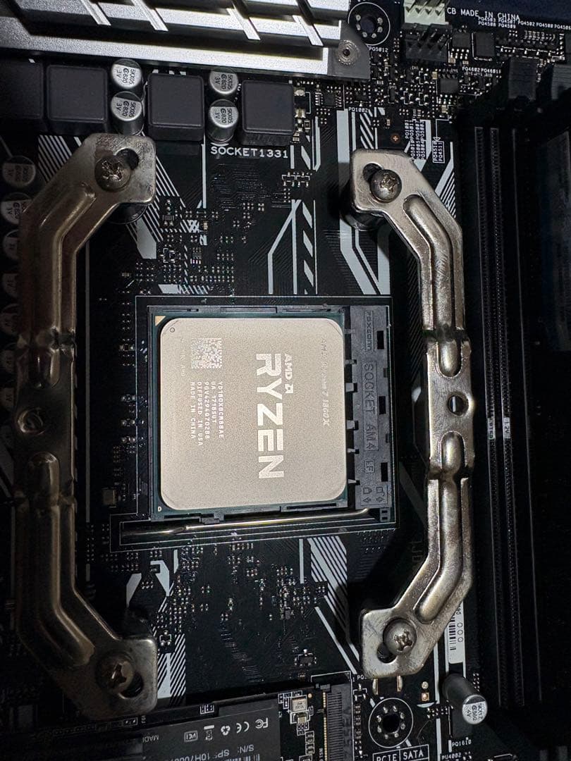 【動作品】マザボ、CPU、メモリ、CPUクーラー