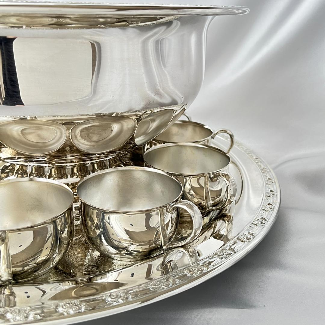 【Oneida】 パンチボウル / パンチカップ10個 / トレー 巨大！！