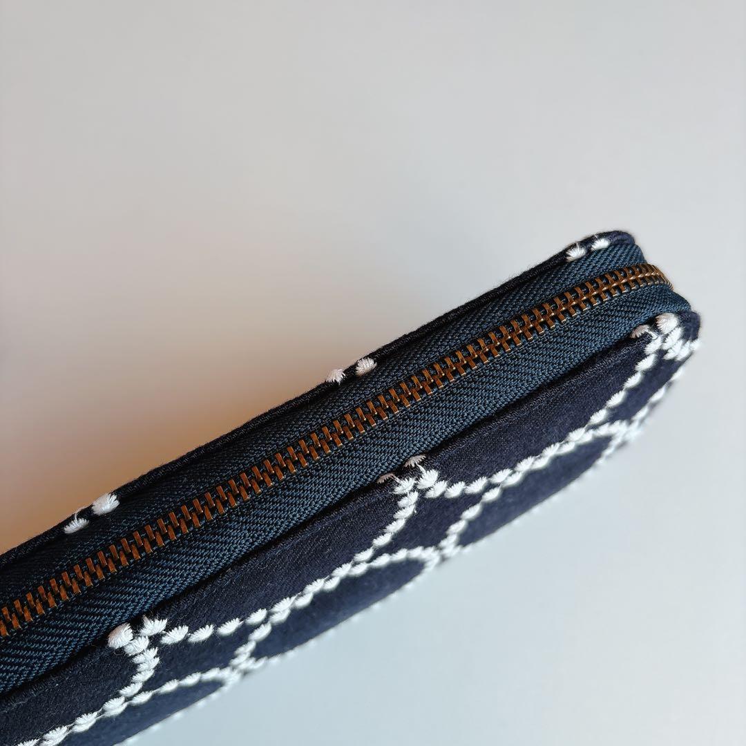 ミナペルホネン☆ラウンドファスナー長財布☆ハンドメイド