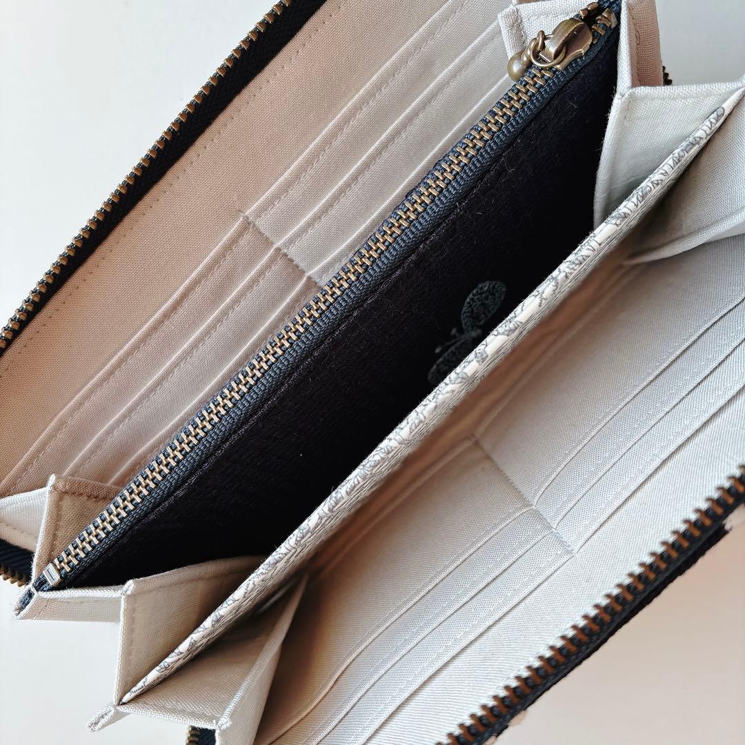 ミナペルホネン☆ラウンドファスナー長財布☆ハンドメイド