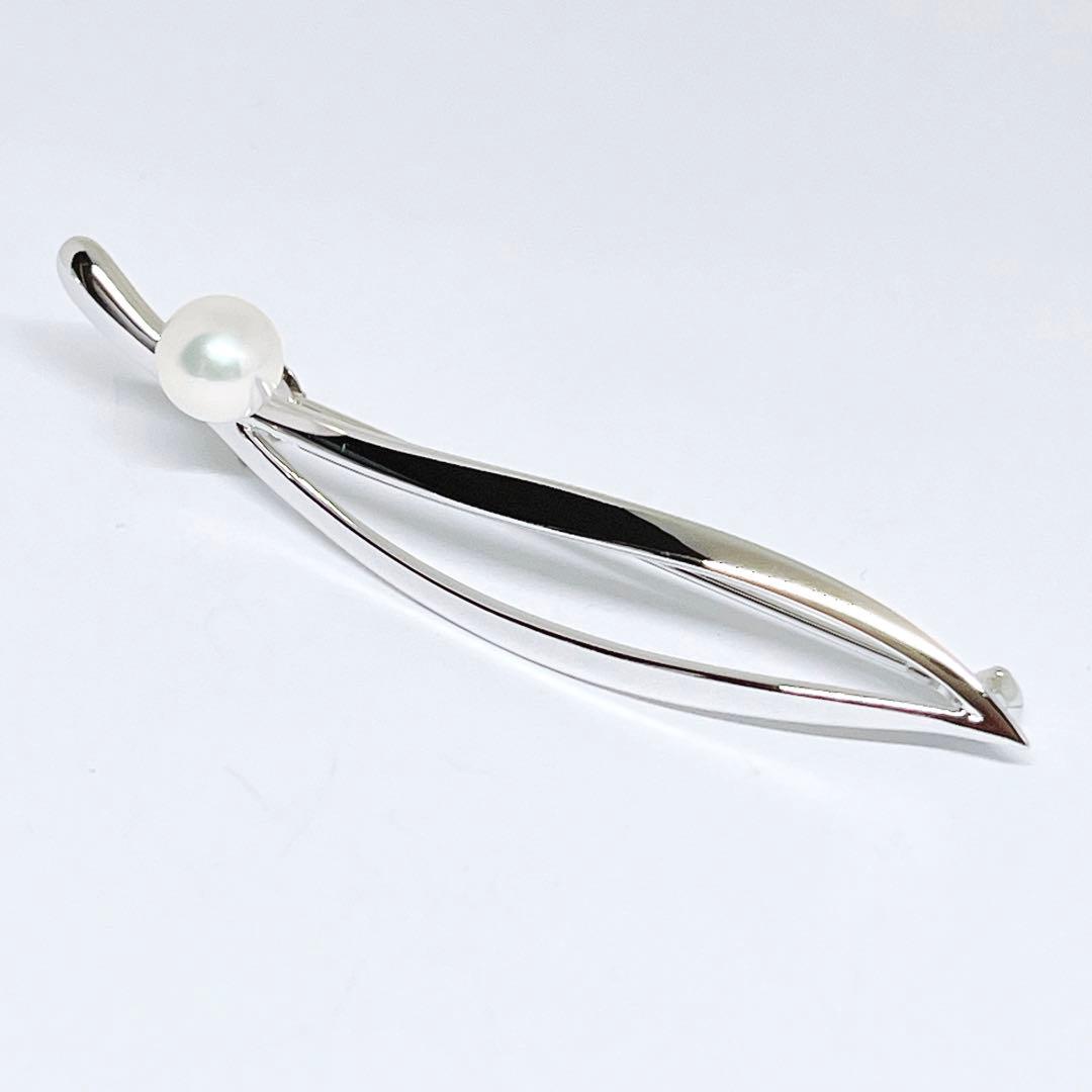 【新品同様】✨MIKIMOTO ミキモト パール　ブローチ　リーフ