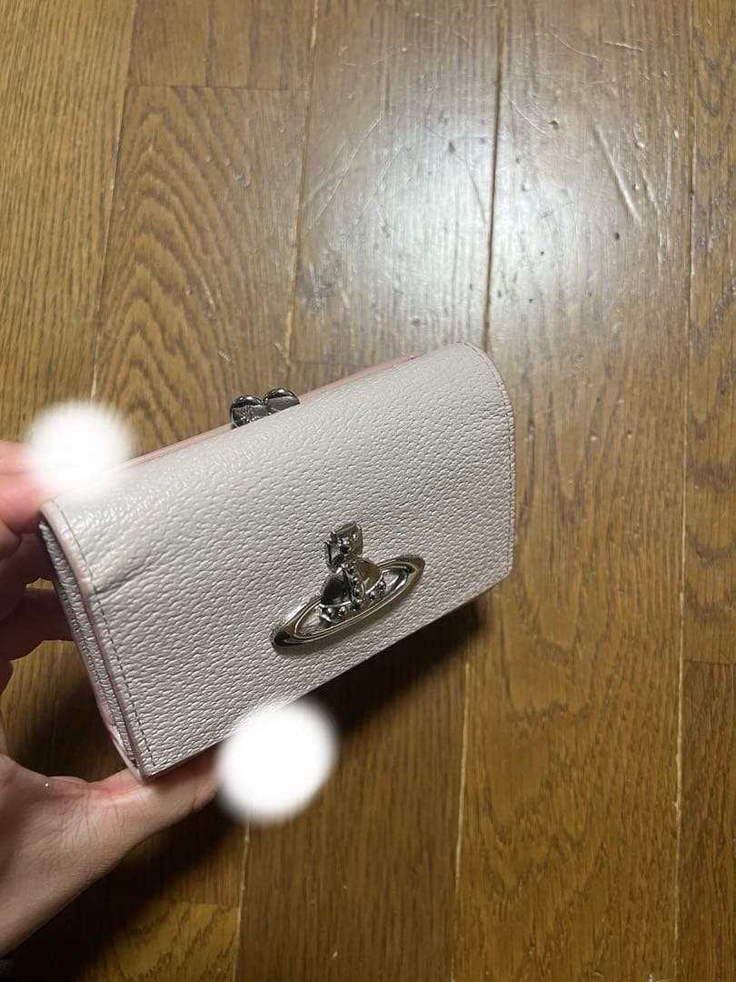 ヴィヴィアンウエストウッド 三つ折り財布 レザー ピンク