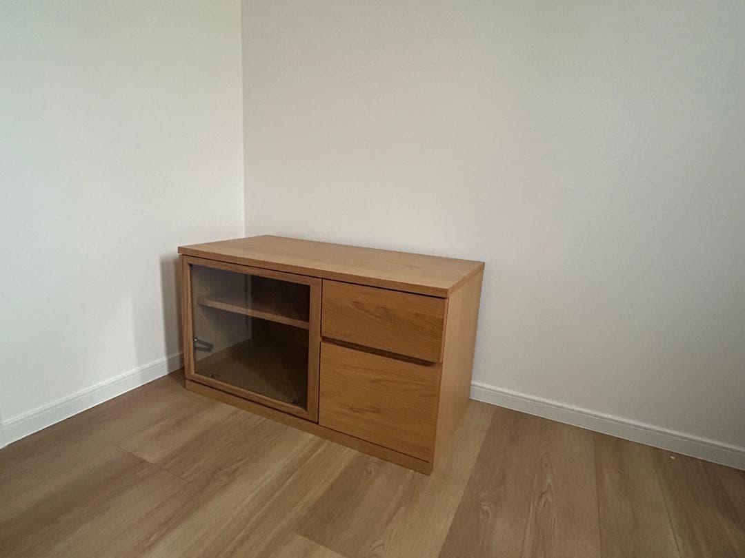 【廃盤希少‼︎】無印良品◦オーク材AVラック◦木製テレビ台◦引き出し付き
