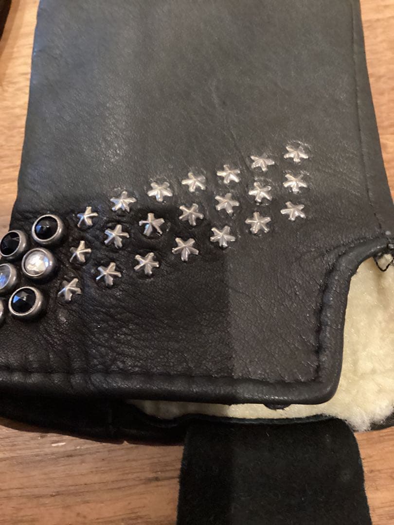 HTC グローブ　レザームートンタイプ　黒　メンズ　ロンハーマン購入