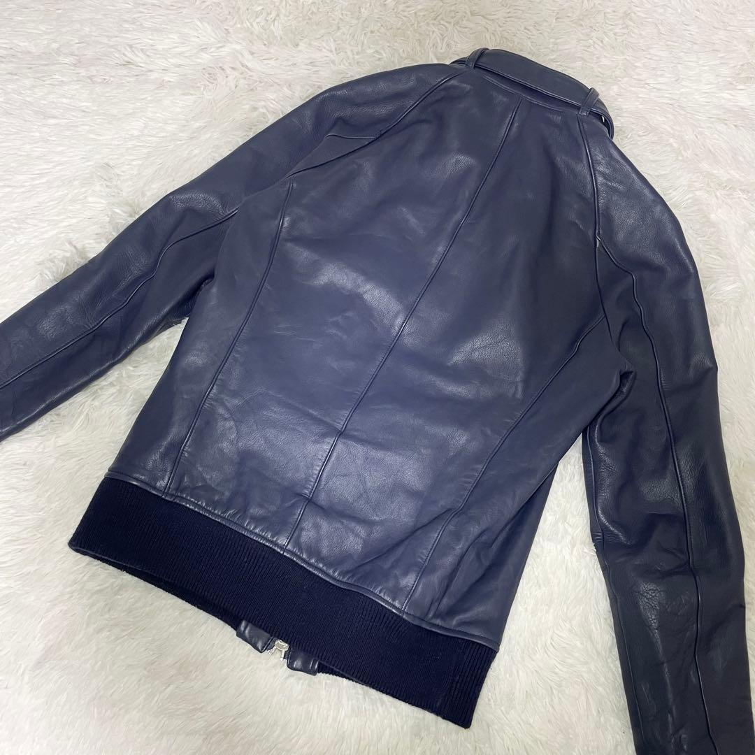 AKM シングルライダース レザージャケット Lサイズ