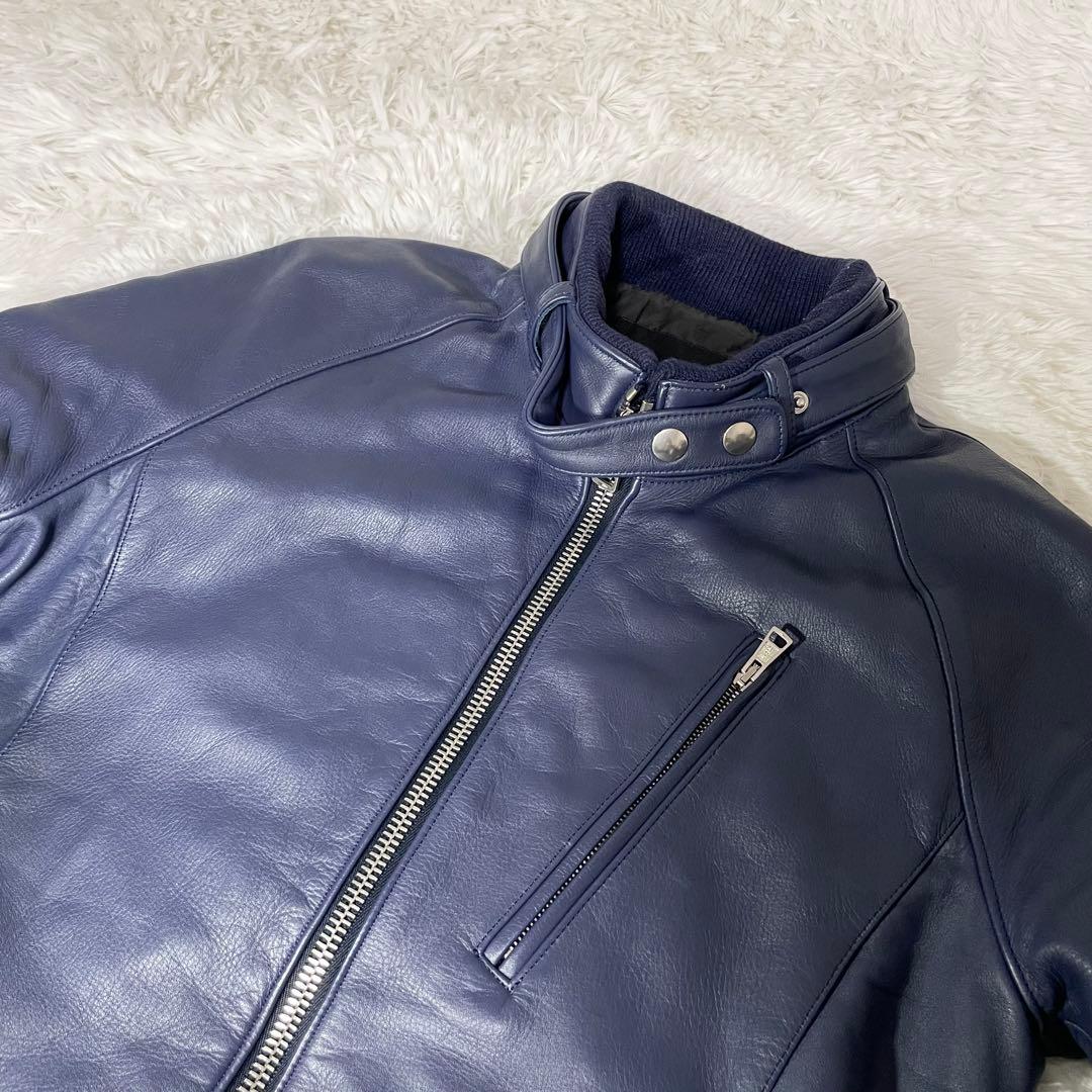 AKM シングルライダース レザージャケット Lサイズ