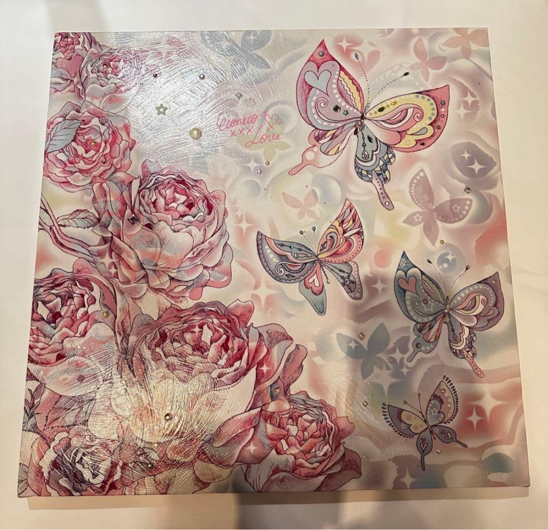 ECONECOさん キャンバスアートバタフライローズ
