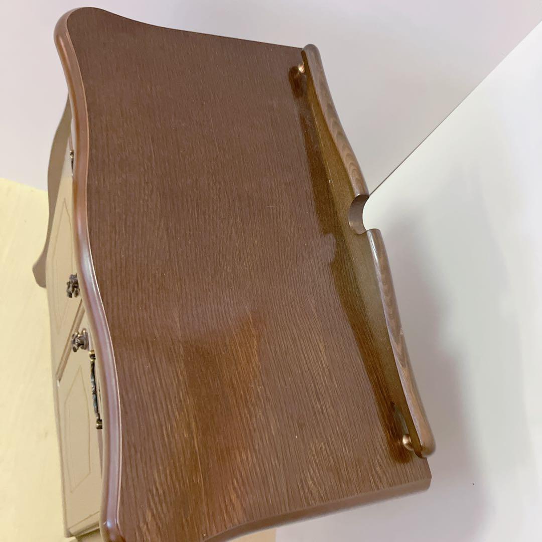 HIKARI アンティーク調　サイドキャビネット　サイドチェスト　電話台