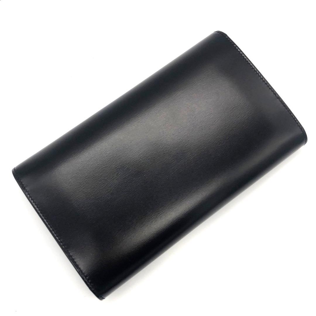 未使用✨カルティエ レザー　3つ折り長財布 パンテール ボックスカーフ ブラック