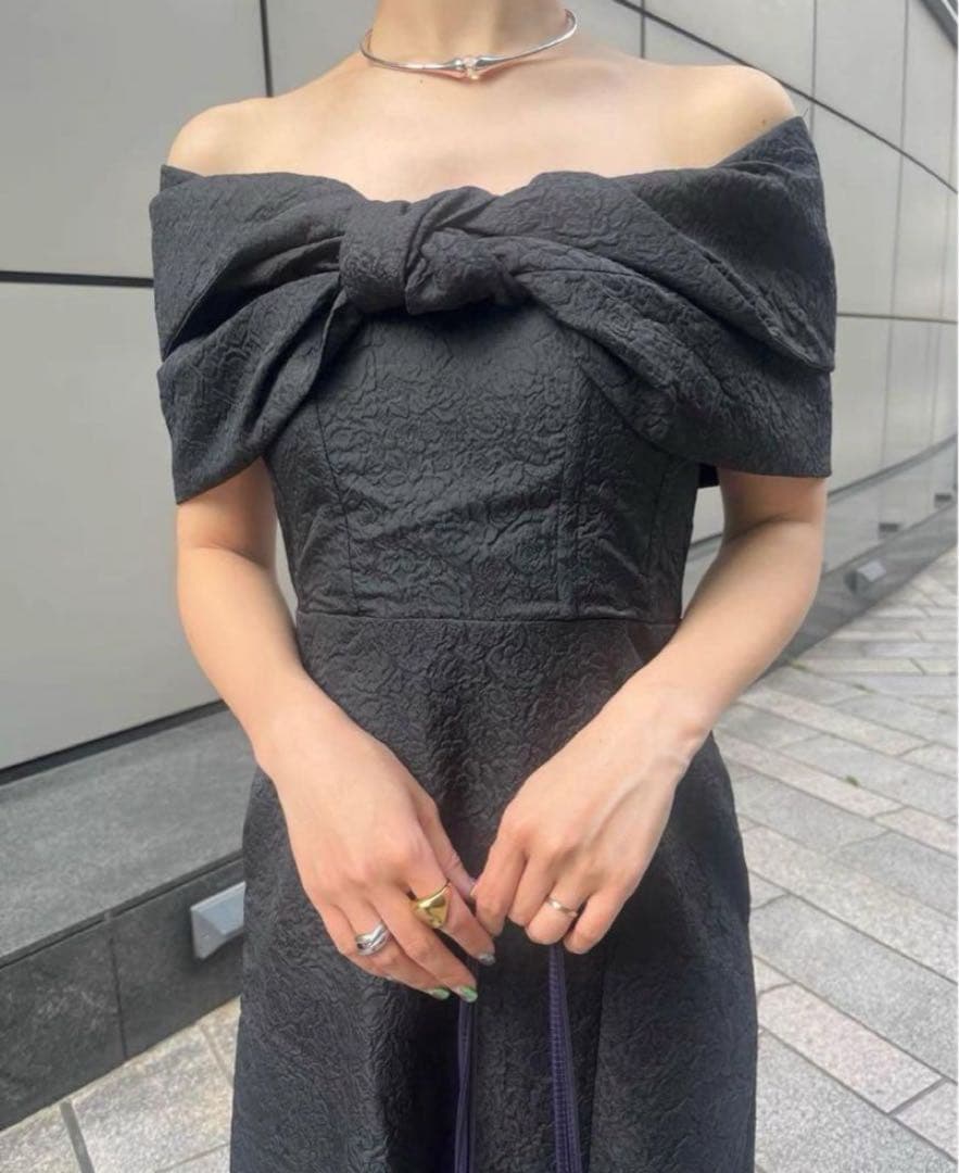 スーツ・フォーマル・ドレス Ameri VINTAGE 2WAY RIBBON BOLERO DRESS