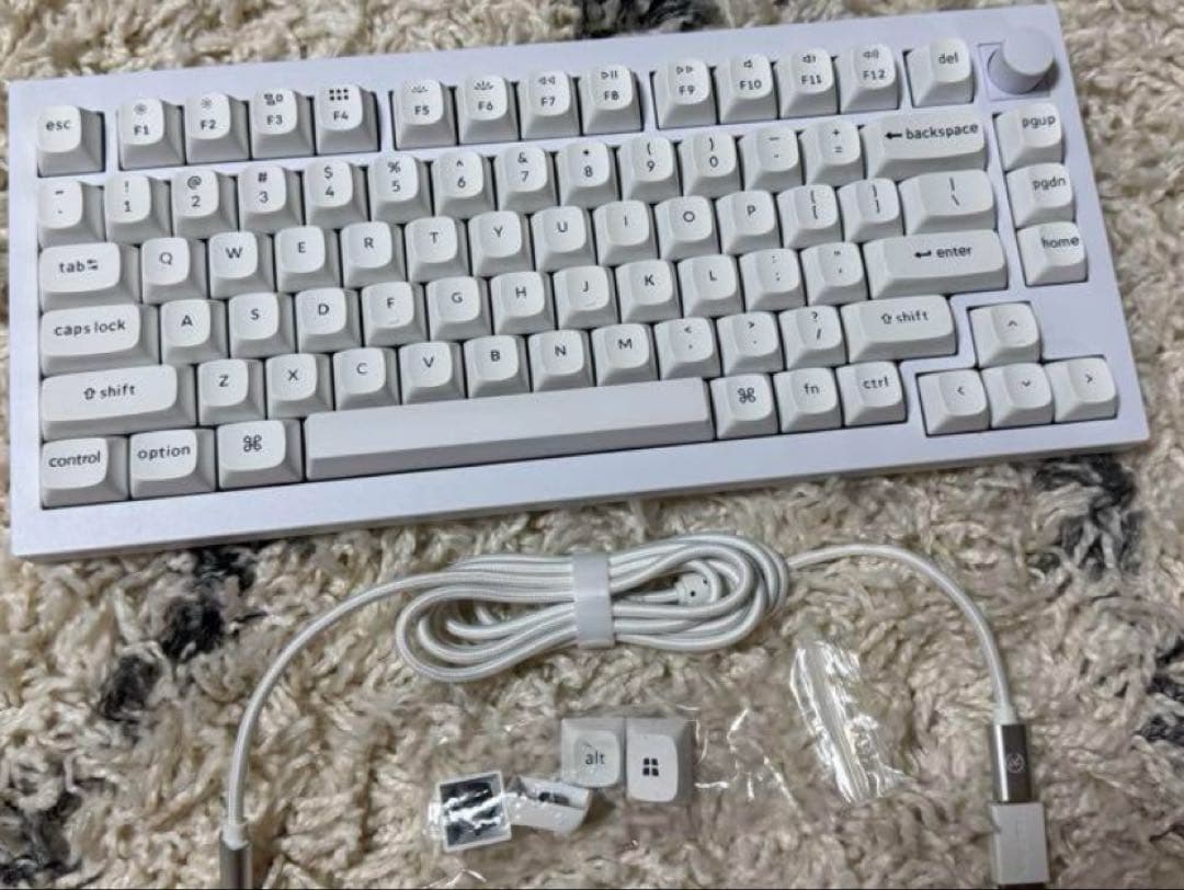 Keychron Q1 V2 knob ホワイト メカニカルキーボード 本体