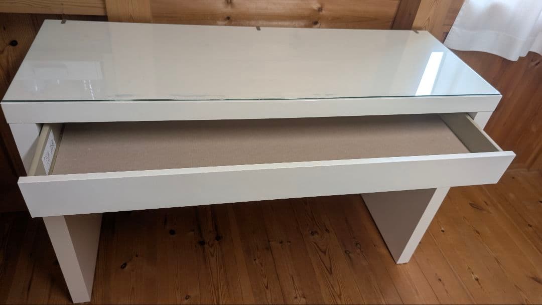 IKEA イケア 机 デスク ドレッサー ホワイト 引き出し マルム　MALM