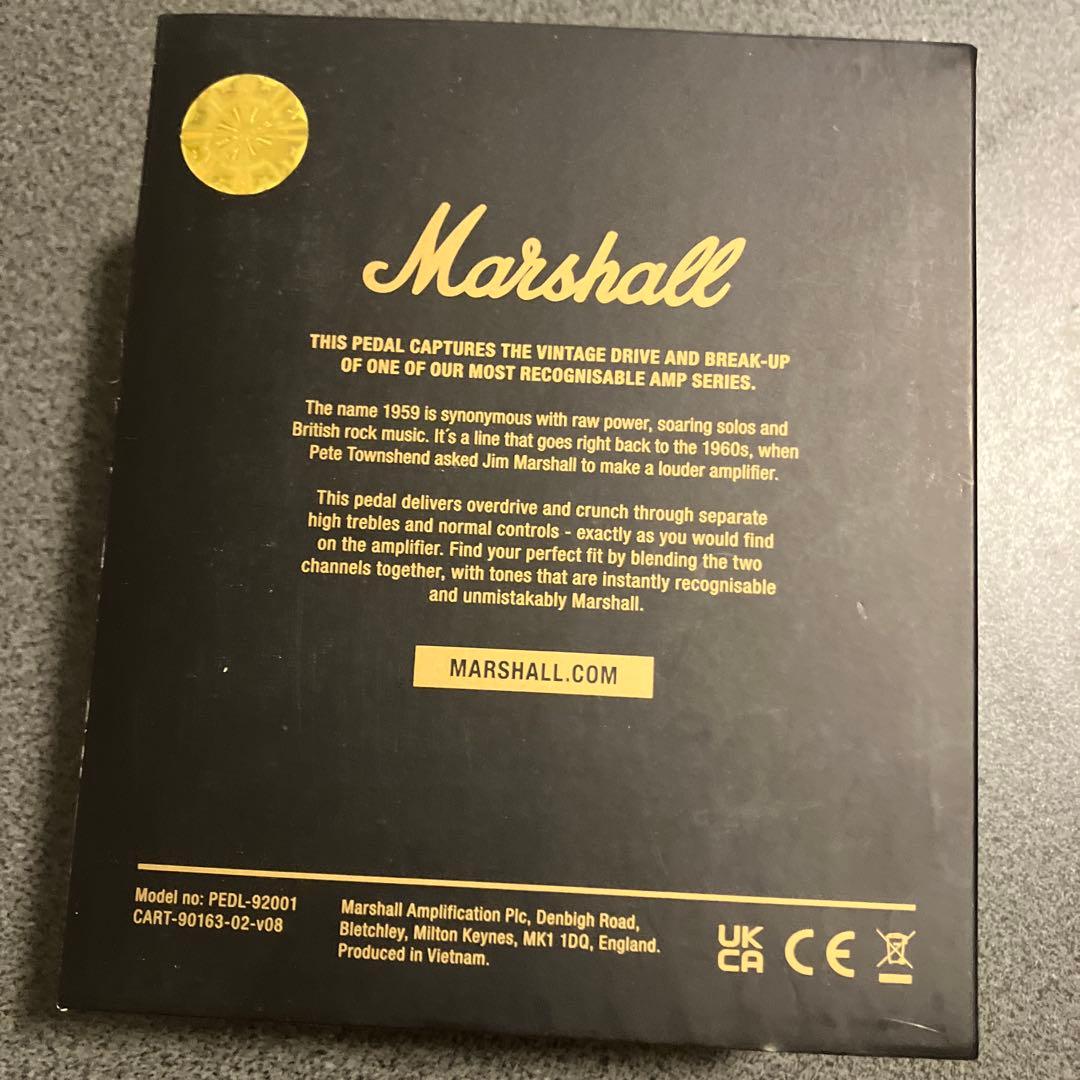 ギター Marshall 1959 super lead Overdrive Pedal