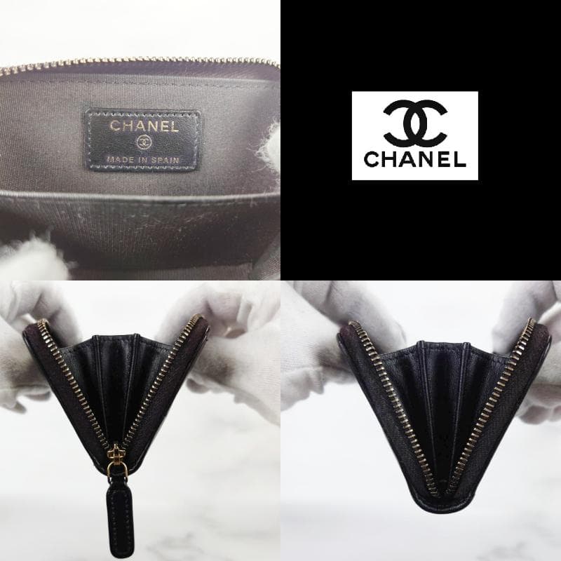 【レンティー】超美品　ラムスキンCHANEL19　マトラッセ　ケース