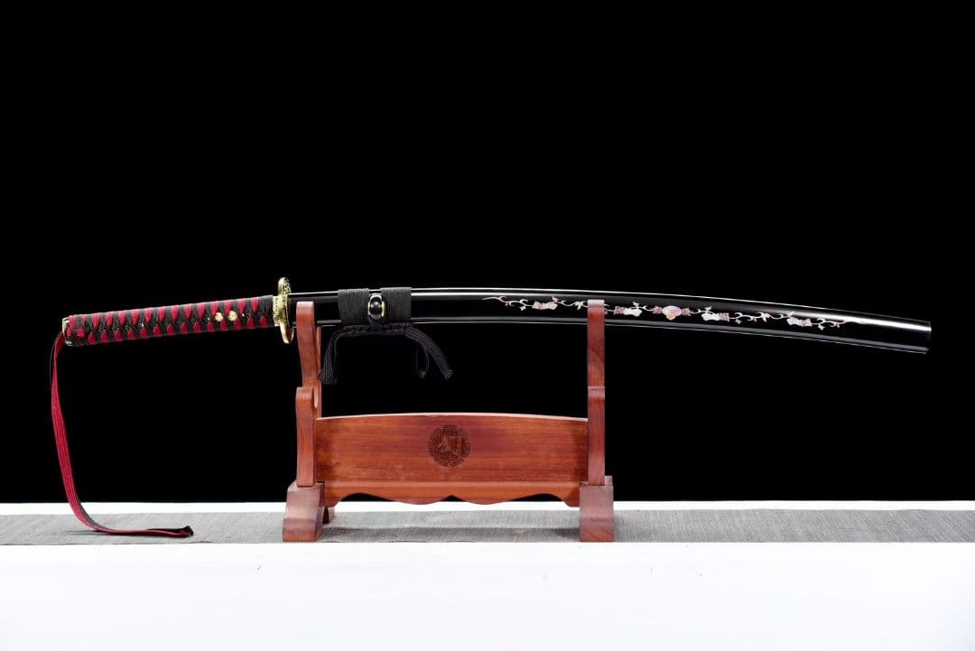 【黒魂の侍】古兵器 刀装具 日本刀　模造刀 居合刀 武士道 鑑賞用 美術刀