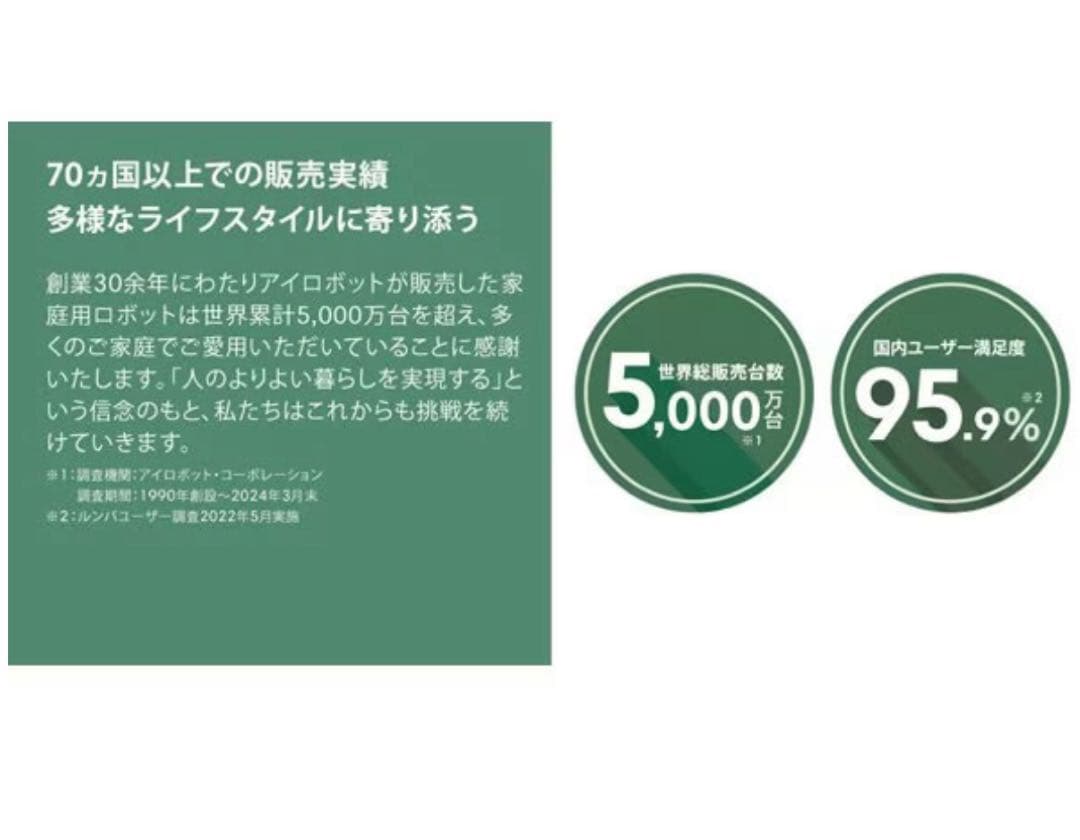 Roomba Combo ロボット掃除機 Y011260