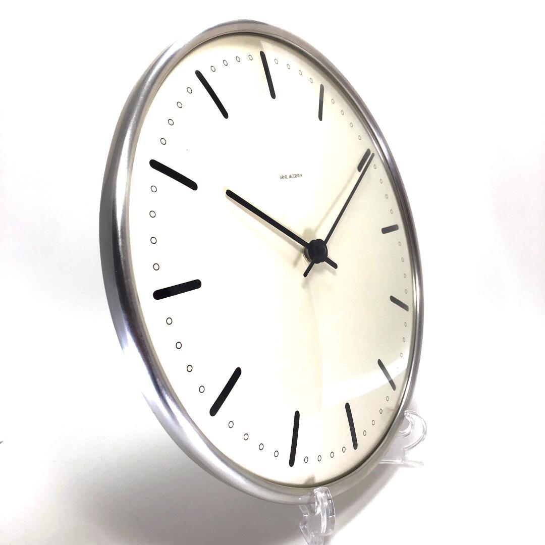 【美品】アルネヤコブセン／シティホール ウォールクロック／29cm