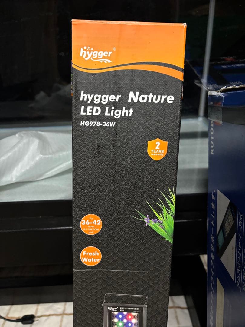 【R &H】GEX 90cm水槽 自作木製水槽台 ライト 上部フィルター